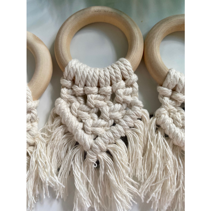 Baby Macrame Rings, Natural Baby Toy