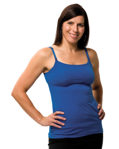 YIVEKO Womens Bamboo Rayon Maternity Tank Built in Bra Nursing Cami for Breastfeeding with Adjustable Straps 